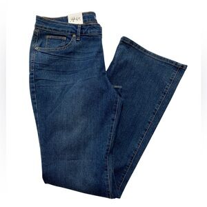NWT Style & Co. Curvy Boot Leg Low Rise Jeans in Blue Marine Wash Size 14 Long